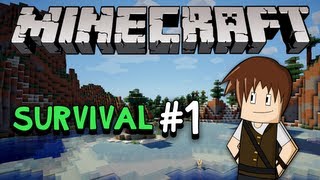 Minecraft Survival 1 Sobrevivendo à primeira noite [upl. by Bruyn]