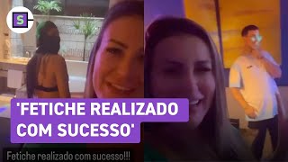 Andressa Urach coloca o filho pra gravála em motel com outra mulher Morena gostosa [upl. by Nanci736]