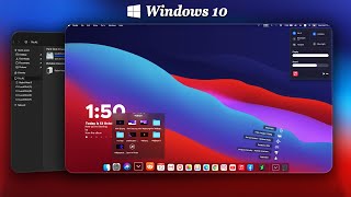 MacOS Big Sur Theme For Windows 10  Make Windows 10 Look Like MacOS Big Sur 2021 [upl. by Dumas615]