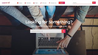 LearnEd  Elearning Website  HTML  CSS  JavaScript [upl. by Acinorev]
