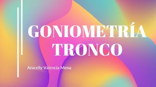 Goniometría tronco [upl. by Lacey]