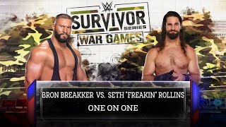 WWE 2K24 Bron Breaker Vs Seth Rollins [upl. by Conan]