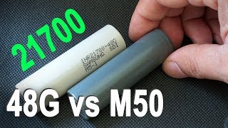 LG M50 vs Samsung 48G discharge capacity test 21700 Liion batteries [upl. by Bethena354]