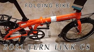 2021 TERN LINK C8 FOLDING BIKE  TERN FOLDING BIKES [upl. by Lennaj]