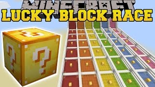 Minecraft INSANE LUCKY BLOCK RACE  Lucky Block Mod  Modded MiniGame [upl. by Aisatsana58]