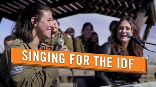 Israeli Singer Performing with IDF Female Combat Commander [upl. by Cedric]