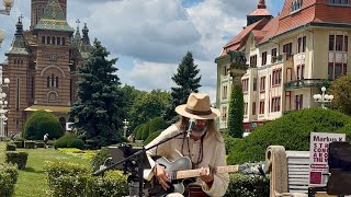 Busking in Timisoara Romania  ‘Gypsy Queen’ amp ‘In Awe’ [upl. by Wallas]