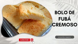 BOLO DE FUBÁ CREMOSO FÁCIL E DELICIOSO RECEITA COMPLETA [upl. by Phi]