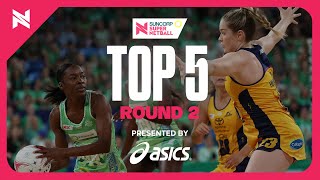 Top 5 Plays of Round 2  Suncorp Super Netball 2024 [upl. by Ahselat]