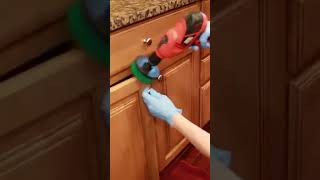 Quick and Easy Wooden Cabinet Cleaning Routine kitchencleaning cleaningtips [upl. by Elisha]