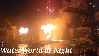 2023 WaterWorld at Night  Universal Studios Hollywood [upl. by Rinum]