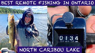 BEST REMOTE FISHING IN ONTARIO  NORTH CARIBOU LAKE [upl. by Marijn]