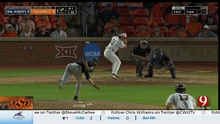 OSU Baseball Falls To ORU 64 [upl. by Binnie504]