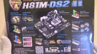 Gigabyte H81MDS2 motherboard unboxing  kicsomagolás ITFroccshu [upl. by Cooe98]