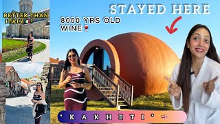 🇬🇪KakhetiBetter than ITALY Visited Georgias Most Unique Hotel🏨  8000 Year Old Wine Tasting [upl. by Waxman536]