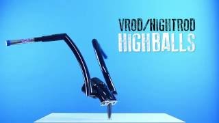 15quot Highball Handlebars for VRod Nightrod [upl. by Ardisj]