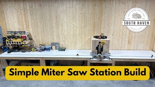 Miter Saw StationHow to Build [upl. by Wootten165]