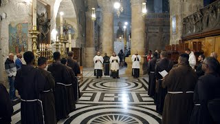 From the Holy Sepulcher in prayer for peace [upl. by Hazmah]