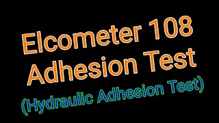 Dial Type Elcometer 108  Adhesion Test  Paint and Coat Adhesion Test  Dolly Test [upl. by Nitsugua972]