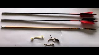 Shooting tire bisufar nockless arrow and arrows with fake nocks [upl. by Gnous99]