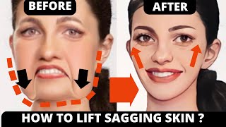 EASY FACE EXERCISES FOR SAGGING JOWLS SAGGY SKIN CHEEKS LIFT  LIFT JOWLS [upl. by Cordova]