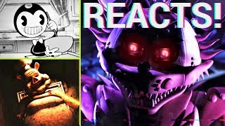 NEW Bendy Cartoon  FNAF PyroIllusion trailer  Porkchops Horror Show screenshots SHB REACTS [upl. by Ilsel]