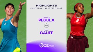 Jessica Pegula vs Coco Gauff  2023 Montreal Quarterfinals  WTA Match Highlights [upl. by Sarkaria127]