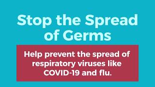 COVID19 Stop the Spread of Germs PSA [upl. by Hough67]