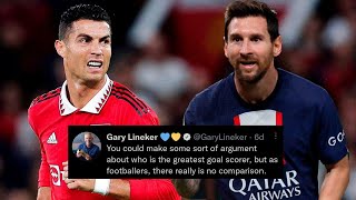 Gary Linekers Take On Messi And Ronaldo Is TERRIBLE [upl. by Ikkir]