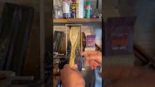 Carving a long handled spoon from junk wood youtubecreators youtubehighfive [upl. by Guerin]