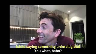 David Tennant and Michael Sheen saying baba cutely [upl. by Alded]