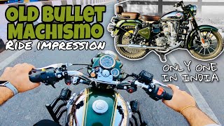 Old Model Bullet Machismo 350 Ride Impression  Old Model Bullet Modification With Restoration [upl. by Barlow49]