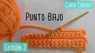 Crochet para principiantes punto bajo [upl. by Inram731]