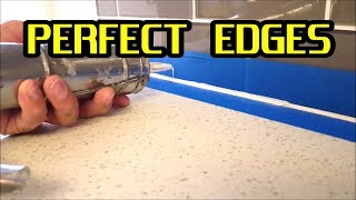 How to apply Silicone Caulking or Sealant and get perfect edges [upl. by Carie431]