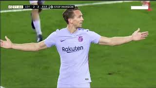 ⚽ GOL DE LUUK DE JONG EN EL 90  5  Levante 2  3 FC Barcelona ⚽ [upl. by Wager]