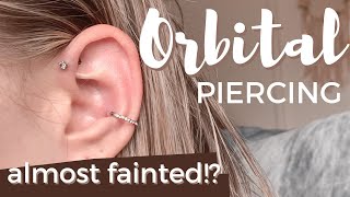 Conch Piercing Experience Hoop  My Curated Ear [upl. by Gnuhp896]