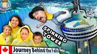 JOURNEY BEHIND THE FALLS  DINNER in the SKY FUNnel V Trip 2 Niagara Falls CANADA Vlog Part 3 [upl. by Giesser69]