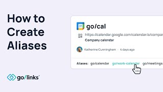 How Go Link Aliases Help Resource Discovery StepbyStep Guide [upl. by Nygem]