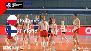 Full Match  Poland vs Finland  CEV U20 Volleyball European Championship 2024  Women [upl. by Nashom]