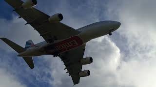 Emirates A380  Landing in Mauritius [upl. by Johnette]