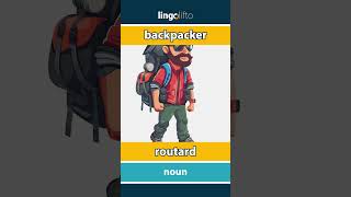 🇬🇧🇫🇷 backpacker  routard  vocabulary builder  learn English  apprenons langlais [upl. by Marlow]