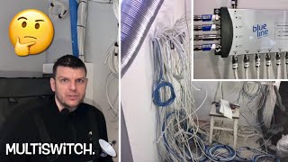 Instalacja sattv w domu jednorodzinnymjak zrobić Multiswitch bluline konwerter quattro dvbt2 [upl. by Nandor]