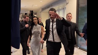 Kim Kardashian and Pete Davidson running from crowds at White House Correspondents Dinner [upl. by Yesoj972]