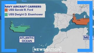 US sends second carrier strike group to Israel How it could impact strategy  NewsNation Now [upl. by Vittorio]