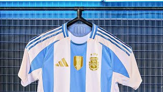 NEW MESSI ARGENTINA JERSEY UNBOXING [upl. by Kenlay952]