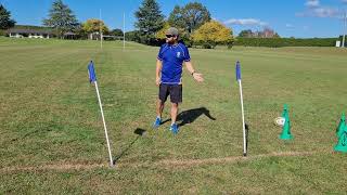 Rugby Referee Positioning drill practice [upl. by Reinnej690]