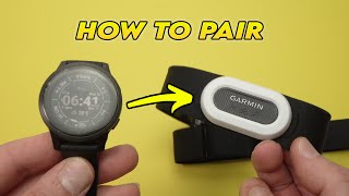 How to Connect Watch to Garmin HRM Pro Plus Heart Monitor  FULL SETUP [upl. by Anialeh]