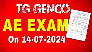 TG GENCO EXAM DATE 14072024  SAIMEDHA KOTI [upl. by Aihsinyt599]