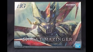 開箱HG 1144 電影版 大魔神 GREAT MAZINGER 魔神Z INFINITY Ver [upl. by Alwin]