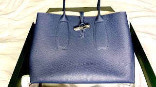 Unboxing Longchamp Roseau shoulder bag luxurybags frenchbrands Longchamp longchampparis [upl. by Sarajane]